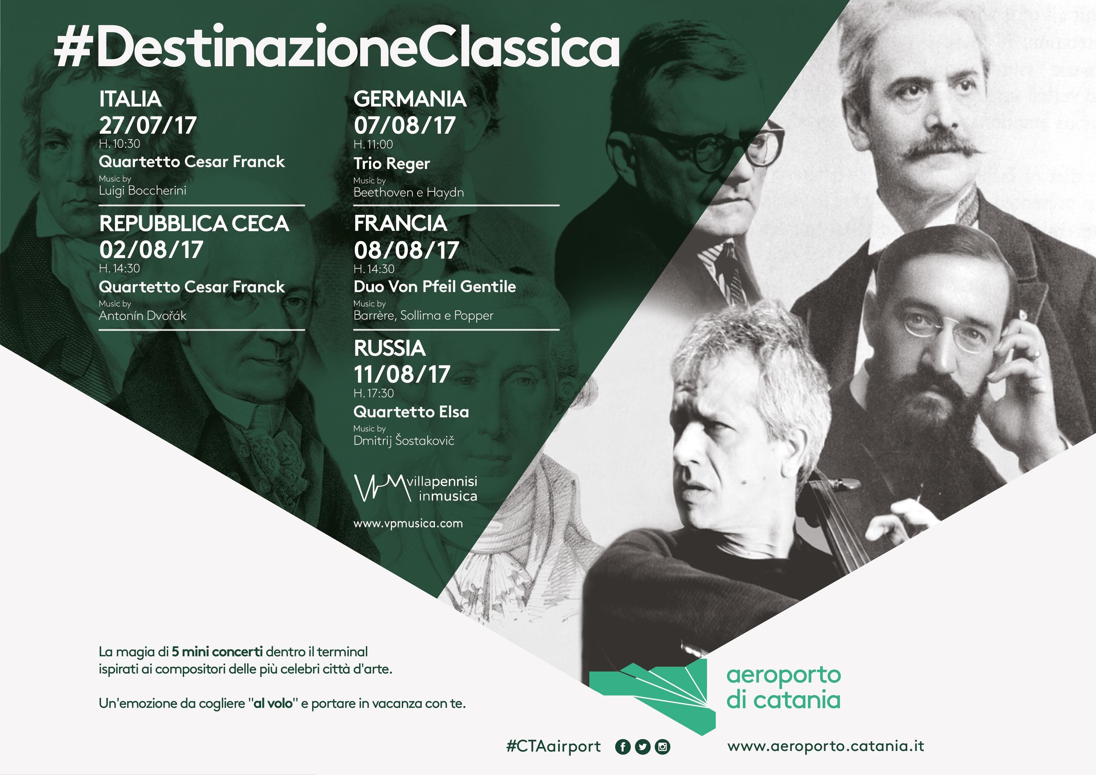 In arrivo #DestinazioneClassica, quattro concerti in aeroporto per volare in Europa sulle ali della musica